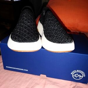 New White Mountain Knit Slip Ons